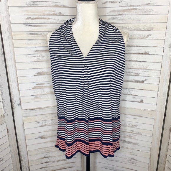 MAX STUDIO striped cowl neck tank top NWT S - Picture 10 of 10